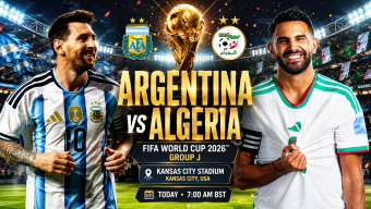 Argentina Begin World Cup Title Defense Against Algeria in Group J Opener at Kansas City